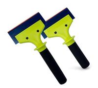 KIKYKUBBLETASW Outil de grattage de Glace for Pare-Brise de Voiture, for Le déneigement Hivernal, avec Protection des Bords Lisses, Entretien des Surfaces des vitres Automobiles(5-inch Blade Set)