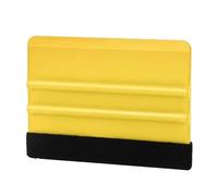 KIKYKUBBLETASW Outil de grattage de Glace for Pare-Brise de Voiture, for Le déneigement Hivernal, avec Protection des Bords Lisses, Entretien des Surfaces des vitres Automobiles(Yellow)