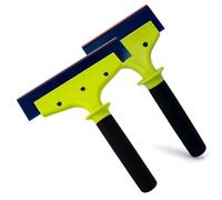 KIKYKUBBLETASW Outil de grattage de Glace for Pare-Brise de Voiture, for Le déneigement Hivernal, avec Protection des Bords Lisses, Entretien des Surfaces des vitres Automobiles(Long Handle Set)