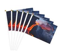 Kilauea Drapeau à main léger imprimé volcans pour festival, décoration intérieure ou extérieure