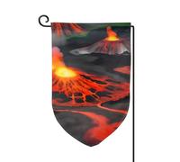 Kilauea Drapeau de bienvenue imprimé volcans, décoration extérieure, drapeau de jardin toutes saisons, 30,5 x 45,7 cm, plusieurs formes