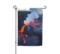Kilauea Drapeaux de jardin imprimés volcans 30,5 x 45,7 cm toutes saisons drapeau extérieur cour décoration pour patios