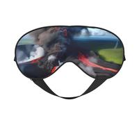Kilauea Masque pour les yeux Volcano Bloomprint Voyage Bureau Avion Nuit Sommeil Bandeau Sangle Réglable