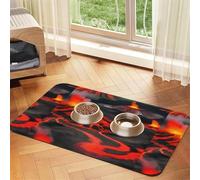 Kilauea Nappe en cuir absorbant Motif volcans Pour animaux domestiques 60 x 40 cm Épaisseur 4 mm