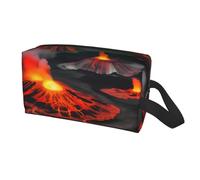 Kilauea Sac de rangement de voyage avec imprimé volcans pour homme et femme, grande capacité, trousse de toilette portable