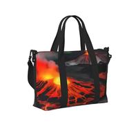 Kilauea Sac de voyage imprimé volcans Sac de voyage à bandoulière pour voyage, gym, yoga