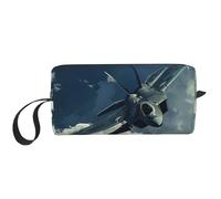 Kilauea Trousse de toilette de voyage pour femme avec poignée et fermeture éclair Motif volcan, Avion volant, Taille unique, Trousse de maquillage