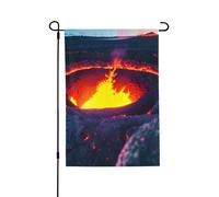 Kilauea Volcan Drapeau de jardin double face 71 x 102 cm, bannière décorative pour porche, pelouse, terrasse, toutes saisons