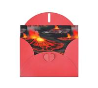 Kilauea Volcanos Impression Love Buckle Papier nacré Cadeaux pour cartes d'anniversaire avec feuille d'accessoires, carte de notes, enveloppe