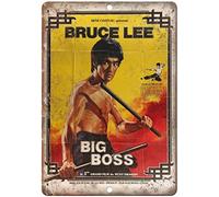 Kilburn Bruce Lee Big Boss Rene Chateau Movie Retro Creative Wall Decoration Personality Trend Background Simple Style Iron Painting