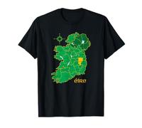 Kildare Carte du comté d'Irlande Voyage irlandais T-Shirt