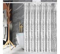 KILDOWS Rideau De Douche Anti Moisissure, 180X200cm Rideau de Salle de Bain de Baignoire avec 12 Crochets, Imperméable Tissu Lavable, pour Baignoire, Salle de Bain