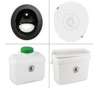 Kildwick Kit de Montage pour Toilettes de Compost sans boîtier, Noir, Klassik