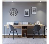 Kili - Bureau En Bois Avec Niches Marron