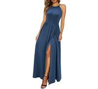 KILIG Robe d'été Femme Longue Robe Maxi Dos Nu Robe d'été élégante Robe de soirée d'invité de Mariage Fente Tenue décontractée