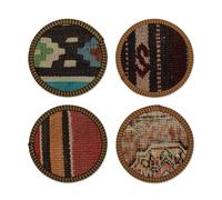 Kilim Coasters Ensemble de 4 sous-verres Kilim authentiques fabriqus la main en Turquie et slectionns la main pour leur qualit et leur m