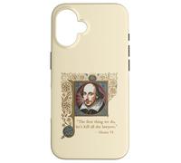 Kill All The Lawers Shakespeare Citation Henry VI Partie 2 Coque pour iPhone 16