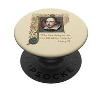 Kill All The Lawers Shakespeare Citation Henry VI Partie 2 PopSockets PopGrip Adhésif
