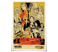 Kill Bill Affiche vintage classique pour chambre à coucher, décoration d'intérieur, panneaux muraux pour salle de bain, couloir, 15,2 x 20,3 cm