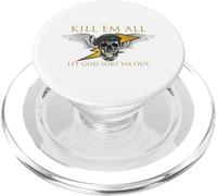 Kill 'EM All Let God Sort 'EM Out' PopSockets PopGrip pour MagSafe