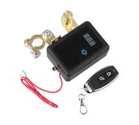 Kill Switch Interrupteur de déconnexion de batterie à distance pour voiture 12 V 260 A avec affichage numérique LED Compatible avec véhicules 12 V Noir