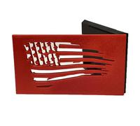 Kill3rFruit Tattered Flag Design Drapeau de boîte aux lettres pour boîtes aux lettres en pierre ou en brique, kit de remplacement de drapeau rouge, drapeau de courrier sortant, universel 10,21 x 5,77