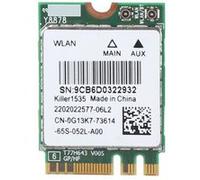 Killer 1535AC Double bande 802.11ac NGFF M.2 Carte réseau sans fil Bluetooth 4.1 4.1 Jeu