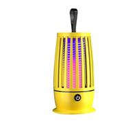 Killer Bug Zapper Trap Lampe Chaude Blanche Night Light USB Suspendu Insecte électrique Non Toxique Attire Les Mouches des Fruits pour la Chambre à Coucher (Gris)