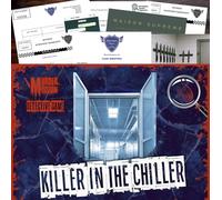 Killer In The Chiller - Murder Mission Mystery Detective Game - Dossier cryptique ouvert non résolu - Dîner, groupes, couples ou joueurs solo
