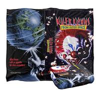 Killer Klowns From Outer Space - Couverture de Clown, Couverture Ultra Douce au Toucher en VHS, 152 x 127 cm