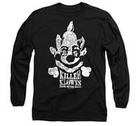 Killer Klowns from Outer Space Kreepy Unisex Long Sleeve T Shirt, Black, Noir, S Mixte