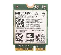 Killer Series for Intel AX1650i WiFi 6 Gaming Adapter Upgrade | CNVio2 M.2 WiFi Card | 2.4 Gbps WiFi for PCs | Bluetooth 5.2 Supported | Designed for Intel 10th Gen and Later CPUs