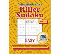 Killer Sudoku Puzzle Book - Easy: 200 Handcrafted Logic Puzzles with Solutions - Vol. 1