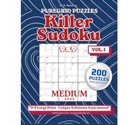 Killer Sudoku Puzzle Book - Medium: 200 Handcrafted Logic Puzzles with Solutions - Vol. 1
