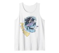 Killer Surf Skull Surf Vintage Wave Skeleton Surfing Débardeur
