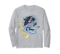 Killer Surf Skull Surf Vintage Wave Skeleton Surfing Manche Longue