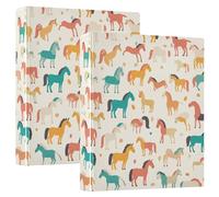 Killer Whale Lot de 200 classeurs à trois anneaux de 2,5 cm et demi avec poches intérieures, fournitures de bureau