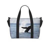 Killer Whale Sac de voyage imperméable et léger - Grand bagage à main pour voyages de 3 à 5 jours | Voyage en avion, sport, week-end | Homme et femme (lot de 1), Noir , Taille unique