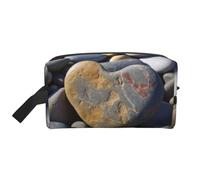 Killer Whales Swim Along Trousse de toilette portable de grande capacité (modèles imprimés) étanche pour homme et femme pour voyages d'affaires, fitness, salle de bain, rangement quotidien, Pierre en