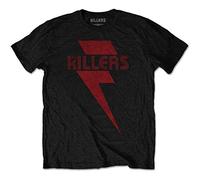 Killers - the - T-Shirt # XL Black Unisex # Red Bolt [Import]
