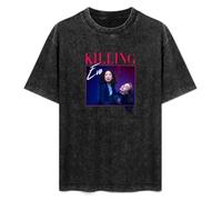 Killing Eve Throwback Graphic Printed Tee Mens Black T-Shirt Black M