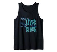 Killing My Liver on The River Funny Summer Holiday Bateau Débardeur