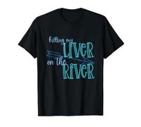 Killing My Liver on The River : Vacances d'été Amusantes en Bateau T-Shirt Graphique avec Valeur