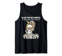 Killing Them with Kindness Thinking Squelette Sarcastique Débardeur