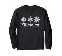 Killington Vermont Snowflakes Ski Snowboard Manche Longue