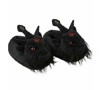 Killstar Dark Lord Satan Baphomet Pentagramme Gothique Punk Chaussons Peluche