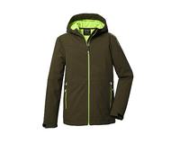 killtec Boy´s Kos 321 Bys Sftshll Jckt Veste Softshell/veste D'extérieur Avec Capuche, Dark Olive, 140 EU