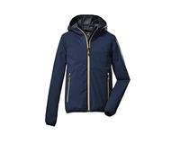 killtec Boy's Veste fonctionnelle/veste d'extérieur à 2 couches avec capuche, compressible KOS 230 BYS JCKT, dark ocean, 116, 39648-000