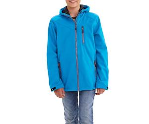 Killtec boys Veste softshell/veste de plein air avec capuche - Veste softshell pour garçon, azur, 140, 37768-000