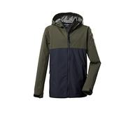 Killtec Boy's Veste softshell/veste d'extérieur à capuche KOS 219 BYS SFTSHLL JCKT, dark olive, 140, 39118-000